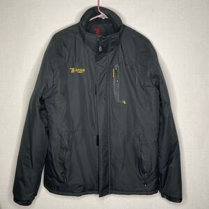 Outdoor Winter Coat‎ Men's Medium Black Waterproof Rain Faux Fur Lined Jacket M